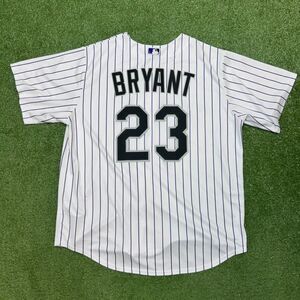 Nike MLB Colorado Rockies Kris Bryant Jersey Men's XL Pinstripe